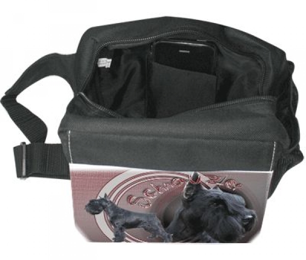 Gürteltasche / Bauchtasche Schnauzer 4 schwarz