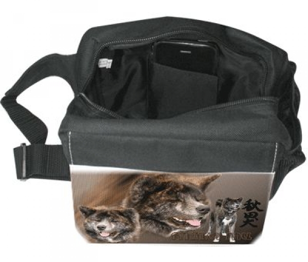 Gürteltasche / Bauchtasche Akita Inu 3 gestromt