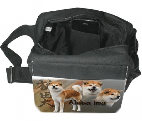 Gürteltasche / Bauchtasche Akita Inu 4 rot