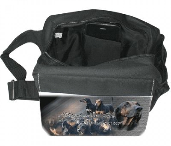 Gürteltasche / Bauchtasche Black and Tan Coonhound