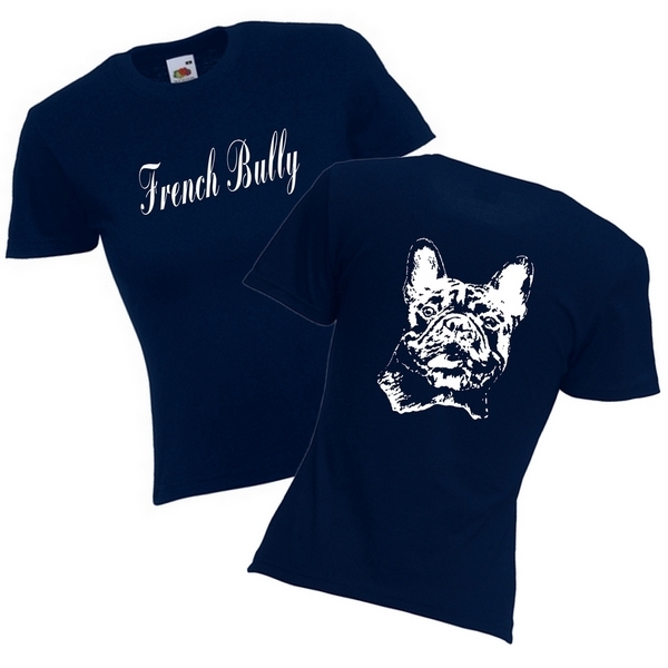 Girlie T-Shirt Motiv Französische Bulldogge 7