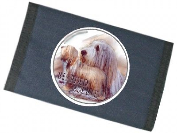 Männer Geldbörse Brieftasche Bearded Collie 1