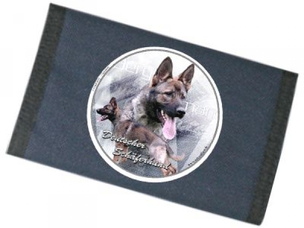 Männer Geldbörse Brieftasche Deutscher Schäferhund 4 grau
