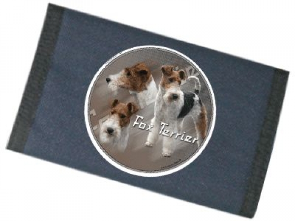 Männer Geldbörse Brieftasche Fox Terrier 2 Drahthaar