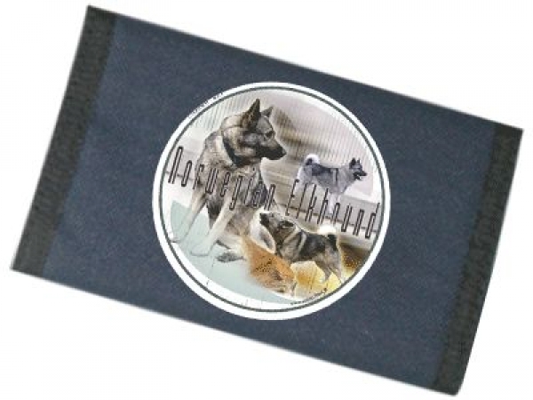 Männer Geldbörse Brieftasche Norwegischer Elchhund / Norwegian E