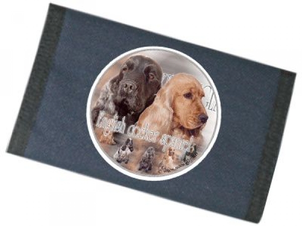 Männer Geldbörse Brieftasche Englisch Cocker Spaniel mix