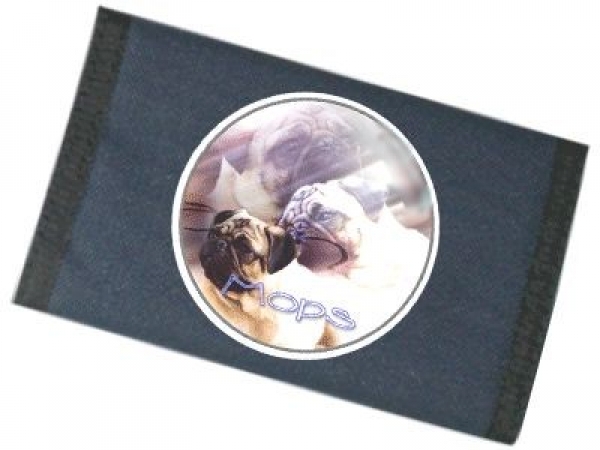 Männer Geldbörse Brieftasche Mops Pug 1