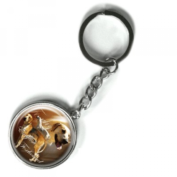 Metall Schlüsselanhänger English Foxhound