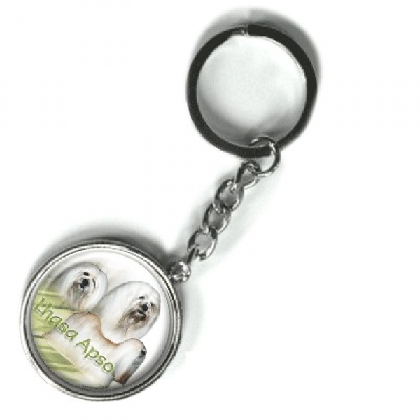 Metall Schlüsselanhänger Lhasa Apso / Löwenhund