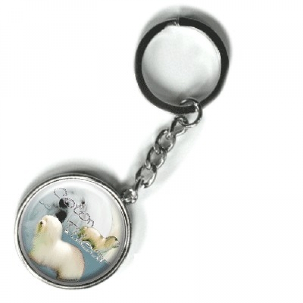Metall Schlüsselanhänger Coton de Tulear