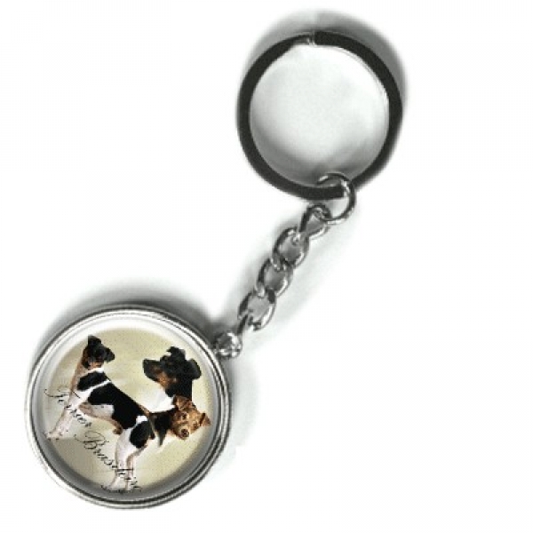 Metall Schlüsselanhänger Terrier Brasileiro / Brasilianischer Te