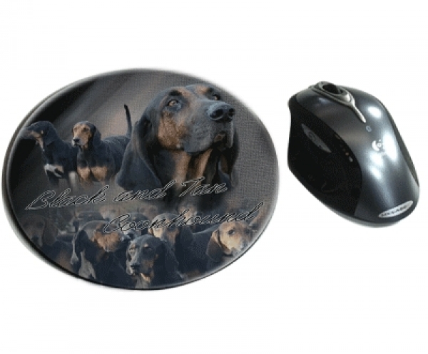 Mousepad Black and Tan Coonhound