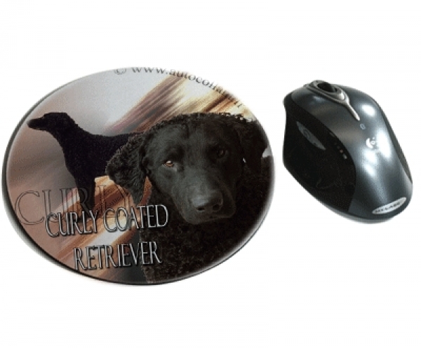 Mousepad Curly Coated Retriever / kraus gelockter Retr