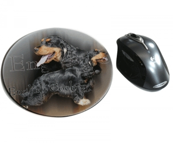 Mousepad Englisch Cocker Spaniel schwarz-braun
