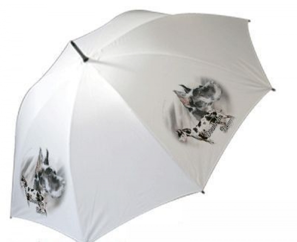 Regenschirm Motiv Deutsche Dogge schwarz / weiss 2