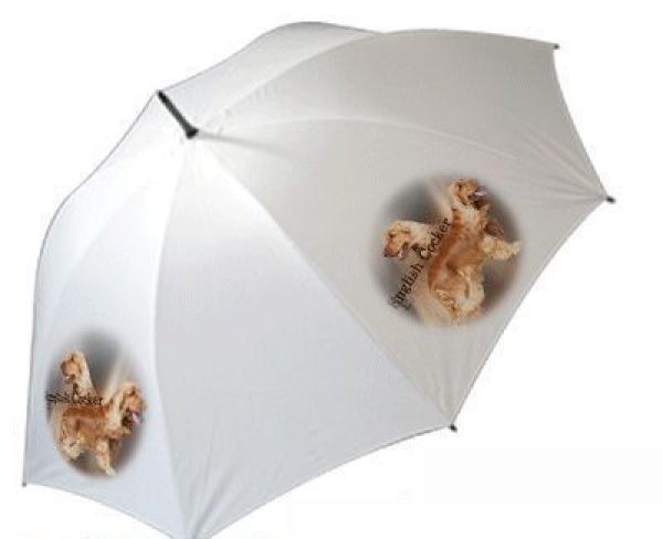 Regenschirm Motiv Englisch Cocker Spaniel braun