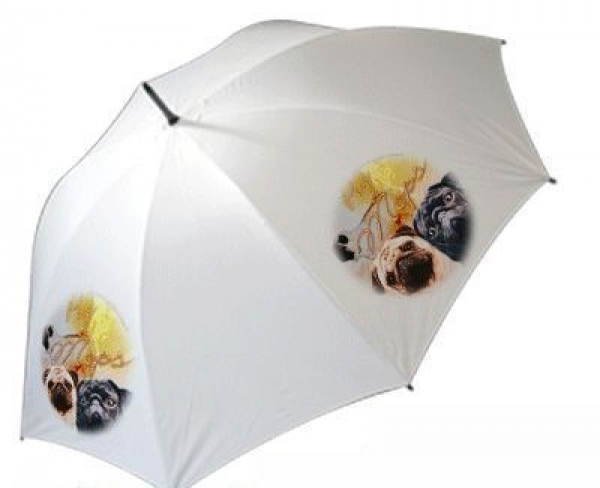 Regenschirm Motiv Mops Pug 2