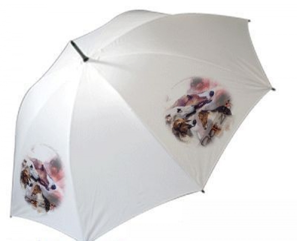 Regenschirm Motiv Barsoi / Russischer Windhund
