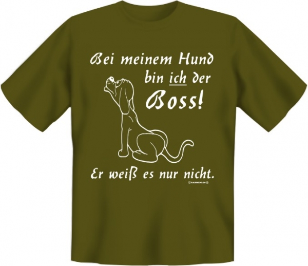 T-shirt Bei meinem Hund bin ich der Boss!