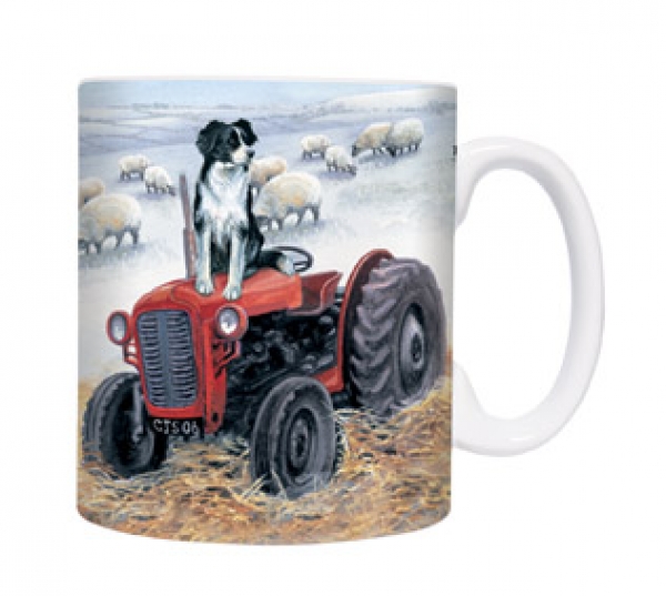 Tasse Motiv Border Collie Tractor Trials