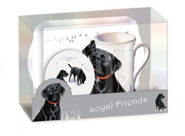 Tee Time Set Labrador schwarz