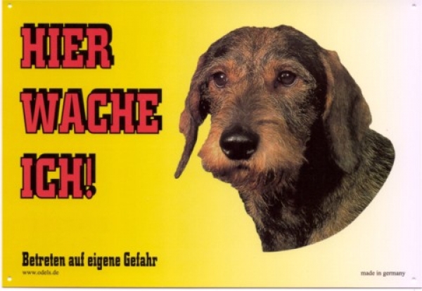 Warnschild Dackel Dachshund