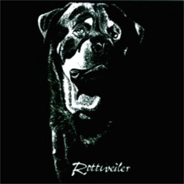 Motiv Rottweiler schwarz weiss