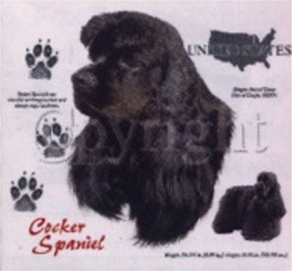 Motiv Cocker Spaniel schwarz 4