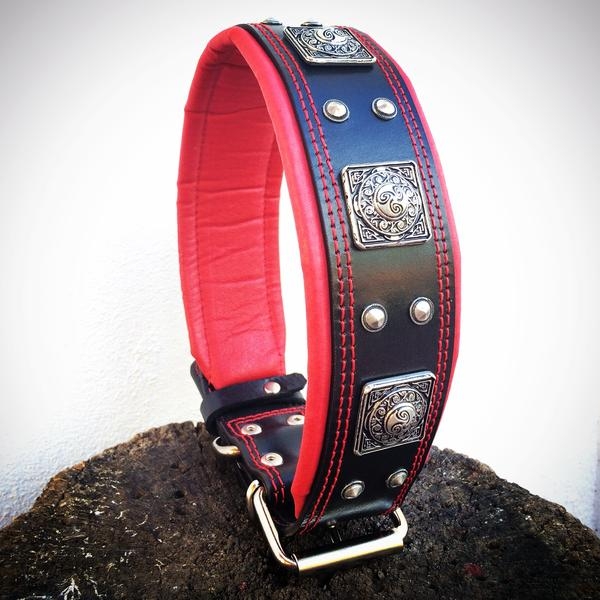 Eros schwarz Molosser Halsband 6,5cm breit Fila Rottweiler Dogge Bulldog