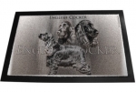 Designer Fussmatte Englisch Cocker Spaniel schwarz